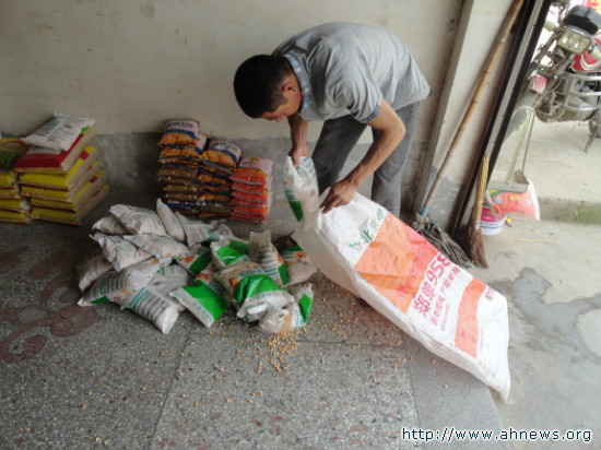 五河县市场监管局查获一批假冒玉米种子